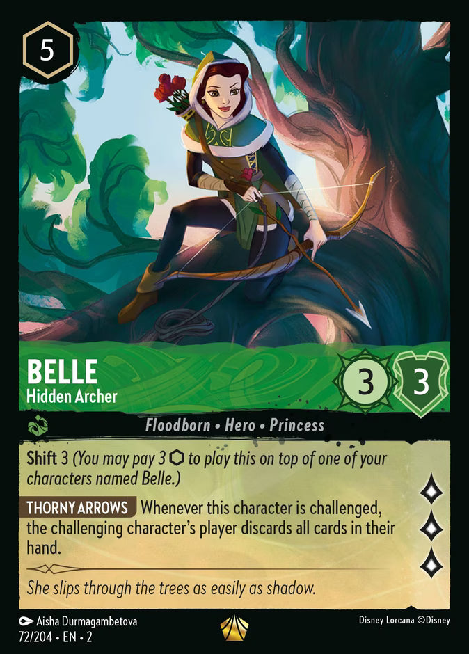 Belle - Hidden Archer | Rise of the Floodborn #72 (Near Mint) | Disney Lorcana Single Australia (Near Mint)