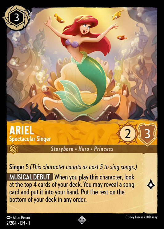 Ariel - Spectacular Singer | The First Chapter #2 (Near Mint Foil) | Disney Lorcana Single Australia (Near Mint)