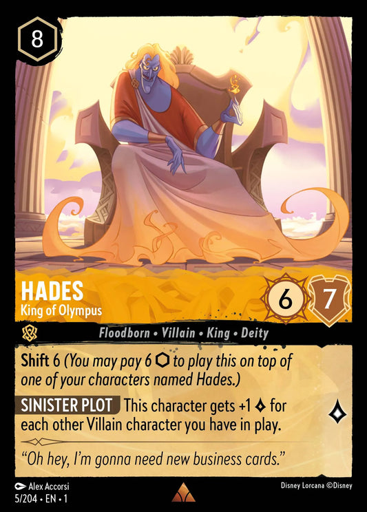 Hades - King of Olympus | The First Chapter #5 (Near Mint) | Disney Lorcana Single Australia (Near Mint)