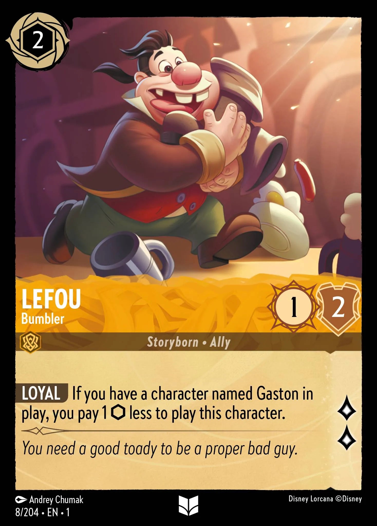 LeFou - Bumbler | The First Chapter #8 (Near Mint Foil) | Disney Lorcana Single Australia (Near Mint)