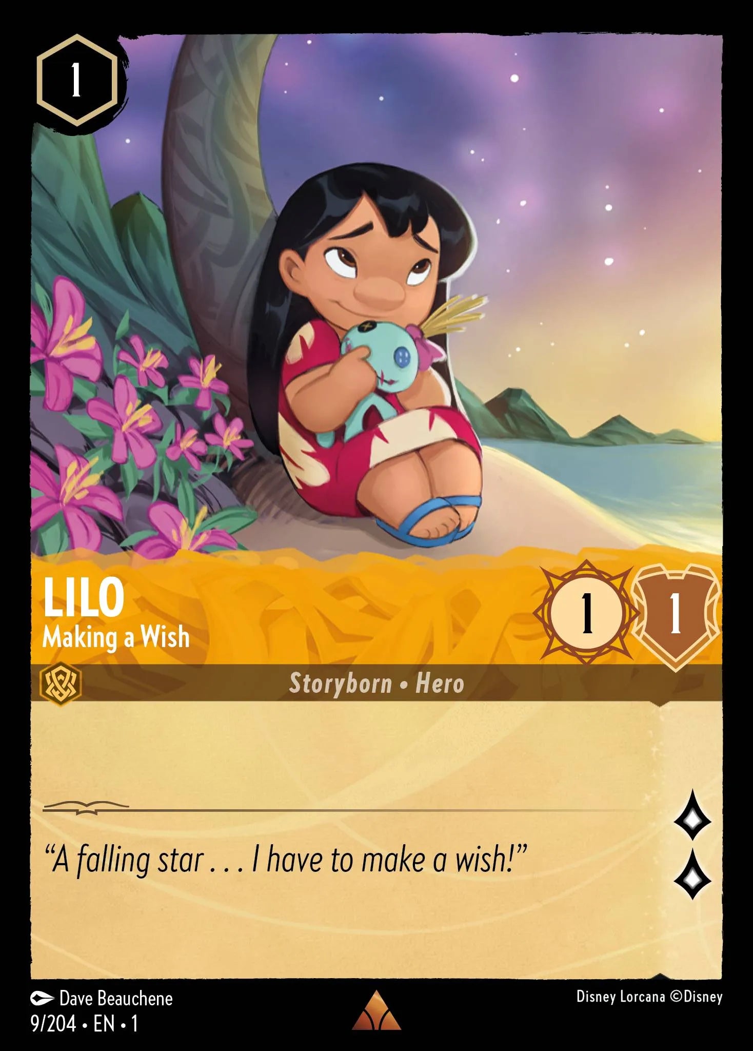 Lilo - Making a Wish | The First Chapter #9 (Near Mint Foil) | Disney Lorcana Single Australia (Near Mint)
