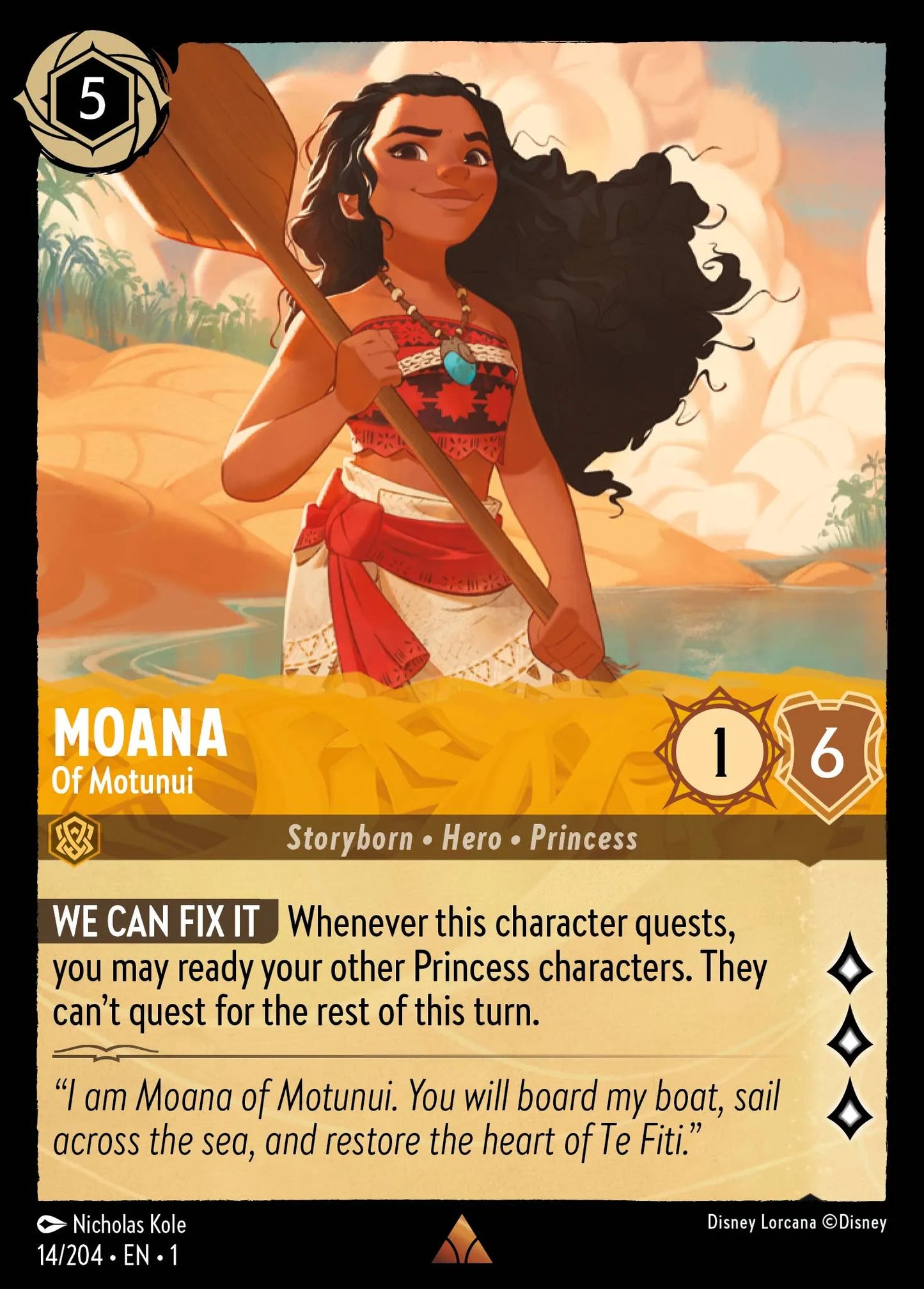 Moana - Of Motunui | The First Chapter #14 (Near Mint) | Disney Lorcana Single Australia (Near Mint)