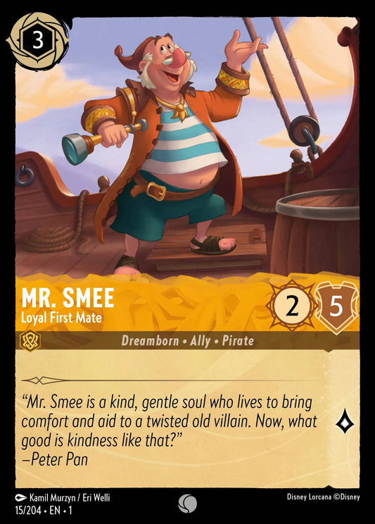 Mr. Smee - Loyal First Mate | The First Chapter #15 (Near Mint Foil) | Disney Lorcana Single Australia (Near Mint)
