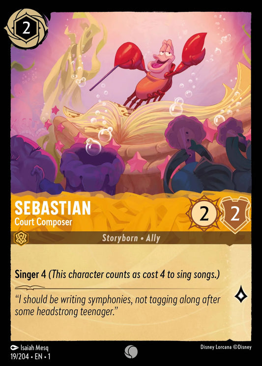 Sebastian - Court Composer | The First Chapter #19 (Near Mint Foil) | Disney Lorcana Single Australia (Near Mint)