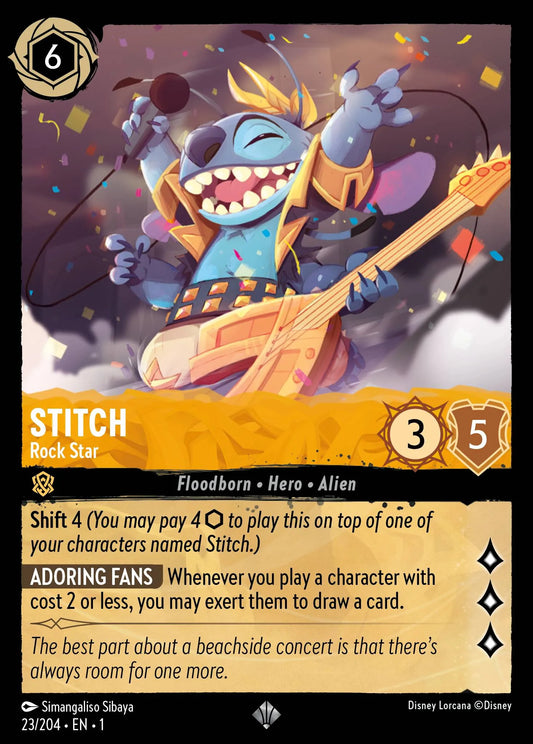 Stitch - Rock Star | The First Chapter #23 (Near Mint) | Disney Lorcana Single Australia (Near Mint)