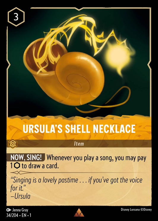 Ursula’s Shell Necklace | The First Chapter #34 (Near Mint Foil) | Disney Lorcana Single Australia (Near Mint)