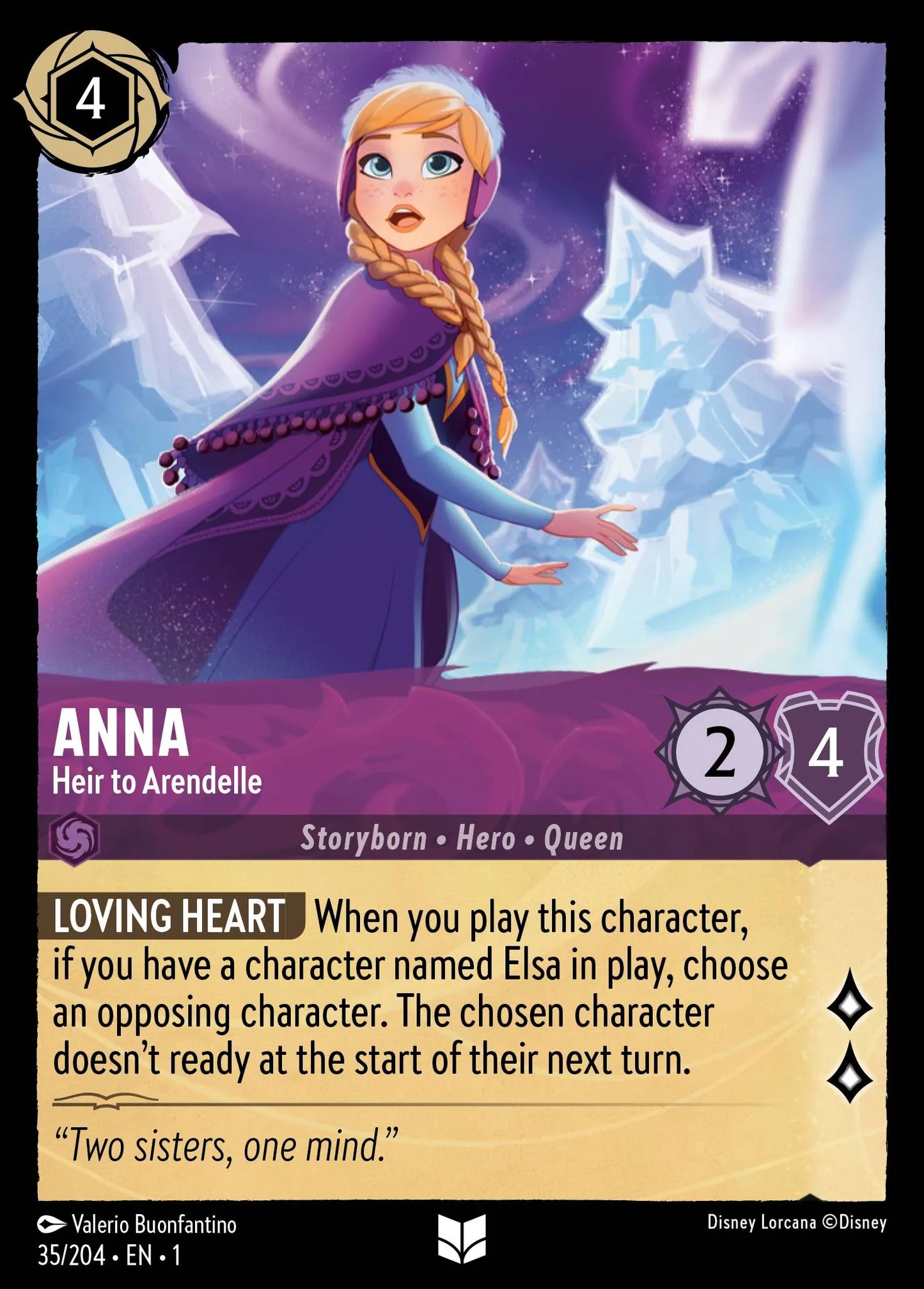 Anna - Heir to Arendelle | The First Chapter #35 (Near Mint Foil) | Disney Lorcana Single Australia (Near Mint)