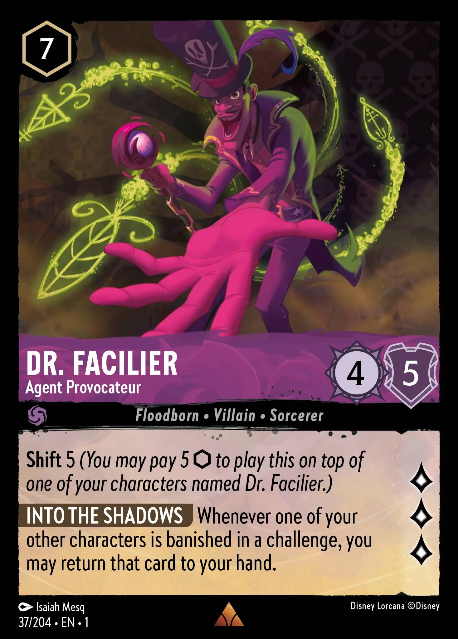 Dr. Facilier - Agent Provocateur | The First Chapter #37 (Near Mint) | Disney Lorcana Single Australia (Near Mint)
