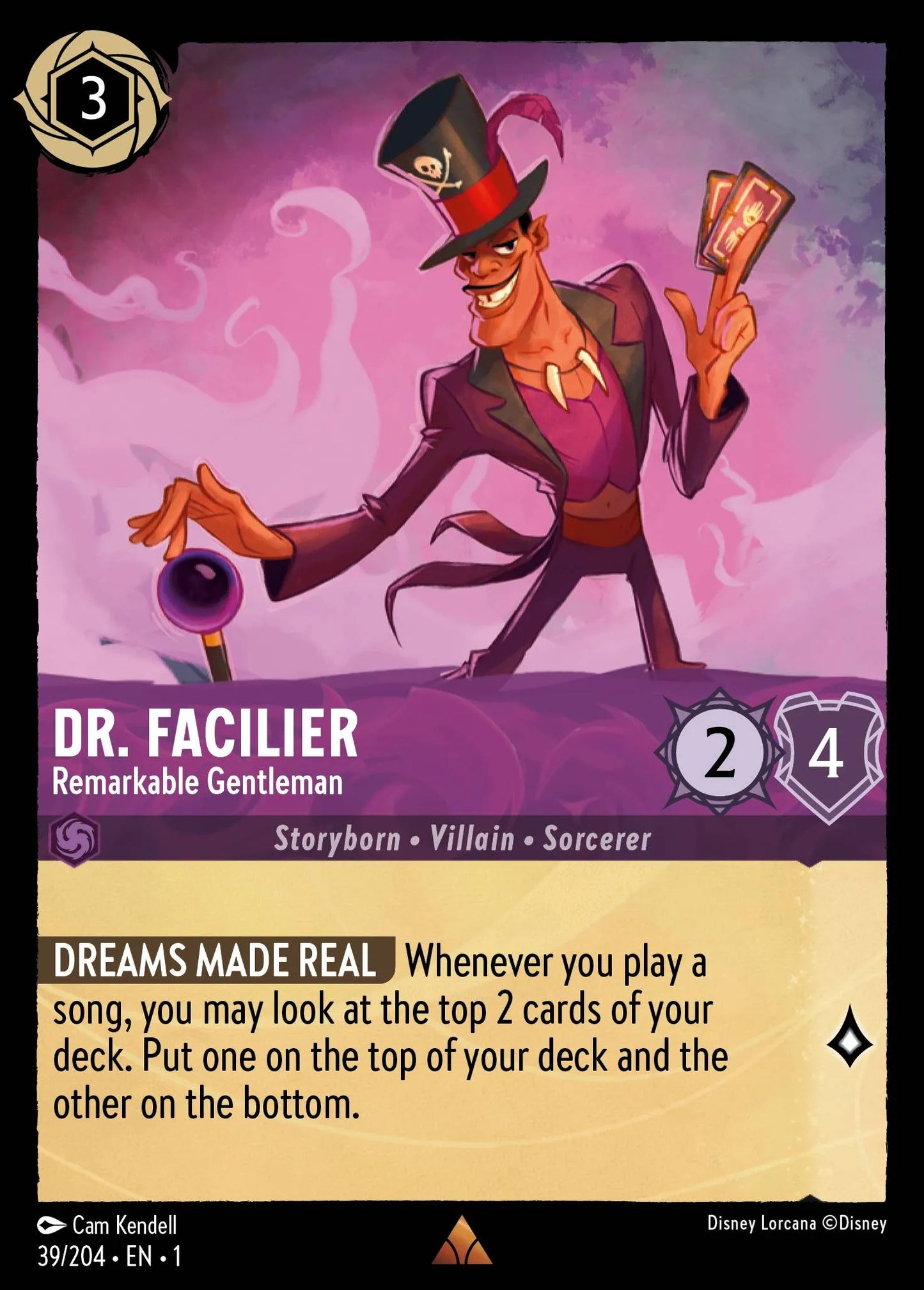 Dr. Facilier - Remarkable Gentleman | The First Chapter #39 (Near Mint) | Disney Lorcana Single Australia (Near Mint)