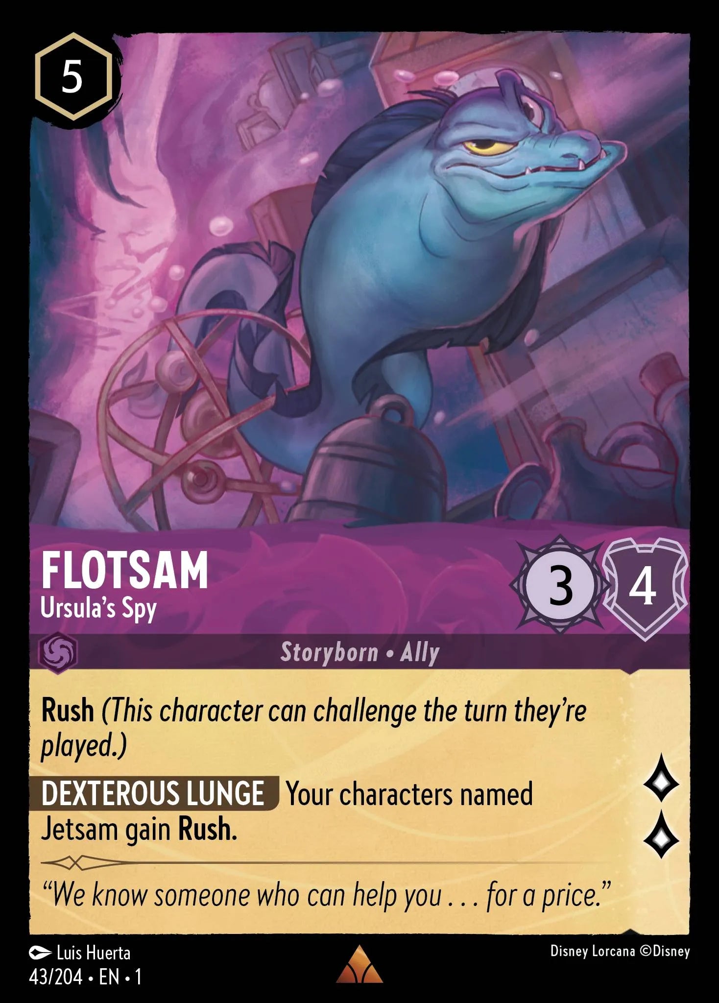 Flotsam - Ursula’s Spy | The First Chapter #43 (Near Mint) | Disney Lorcana Single Australia (Near Mint)
