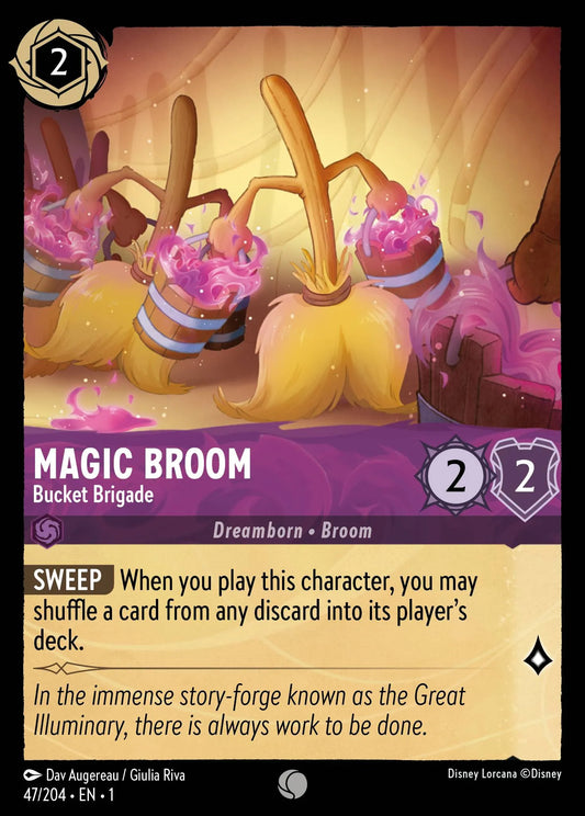 Magic Broom - Bucket Brigade | The First Chapter #47 (Near Mint) | Disney Lorcana Single Australia (Near Mint)