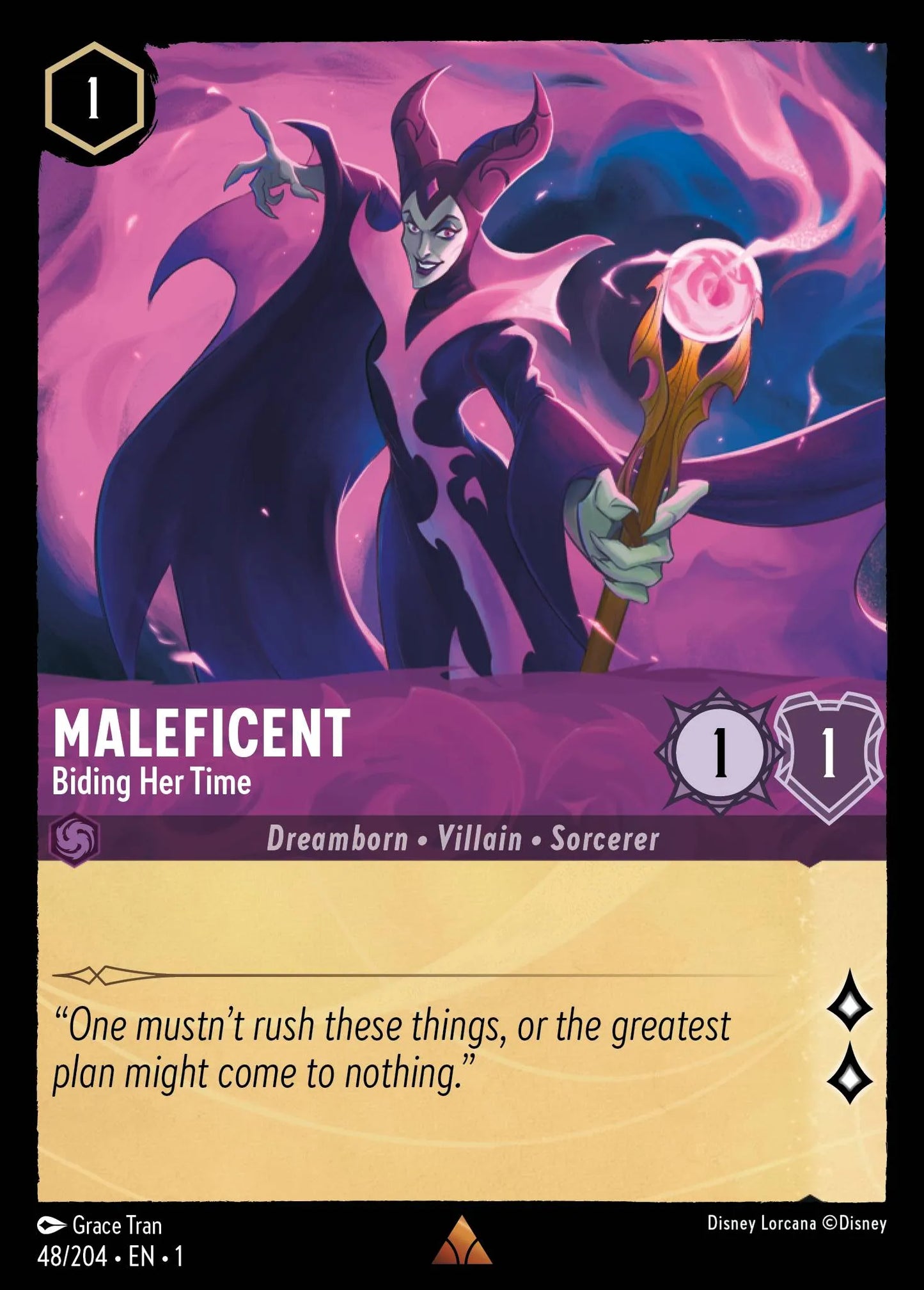 Maleficent - Biding Her Time | The First Chapter #48 (Near Mint) | Disney Lorcana Single Australia (Near Mint)