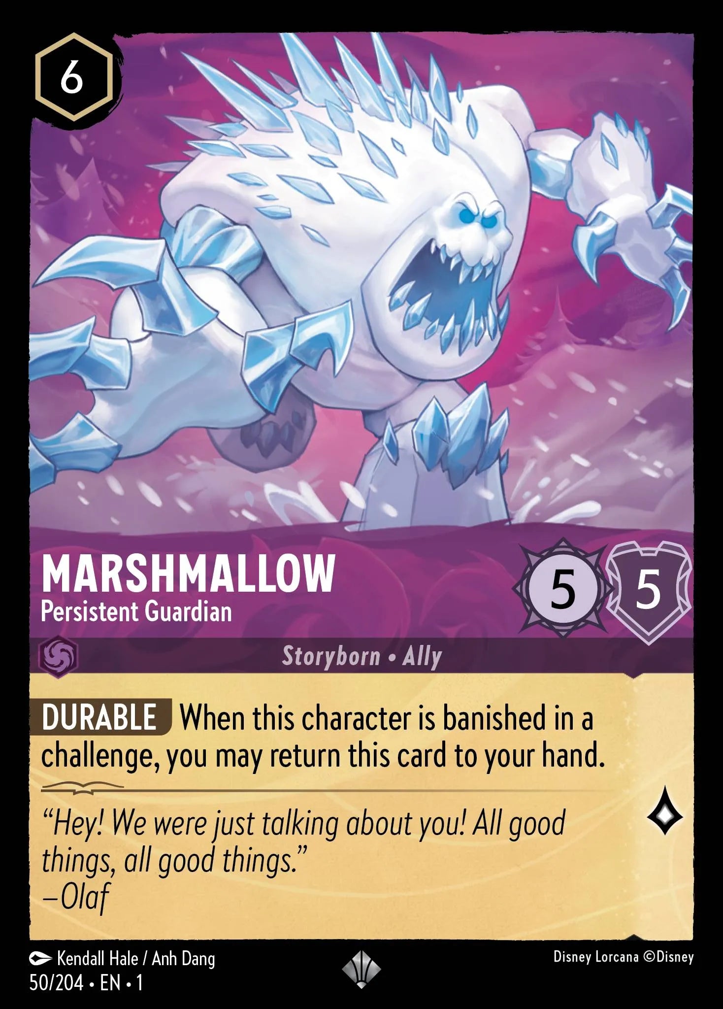 Marshmallow - Persistent Guardian | The First Chapter #50 (Near Mint) | Disney Lorcana Single Australia (Near Mint)