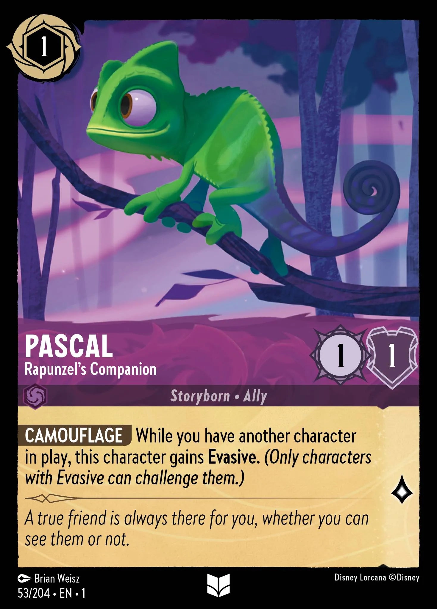 Pascal - Rapunzel’s Companion | The First Chapter #53 (Near Mint) | Disney Lorcana Single Australia (Near Mint)