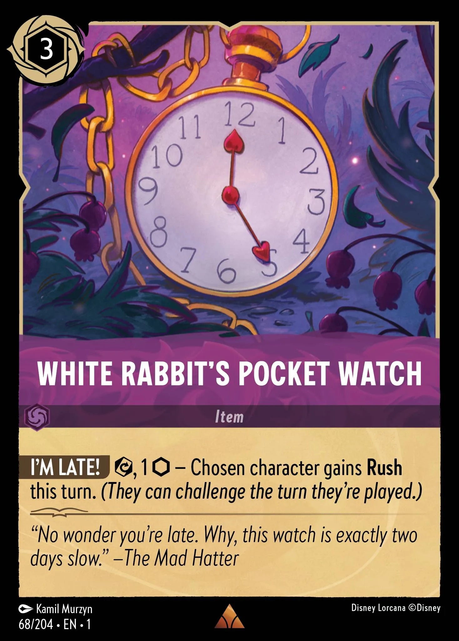 White Rabbit’s Pocket Watch | The First Chapter #68 (Near Mint) | Disney Lorcana Single Australia (Near Mint)