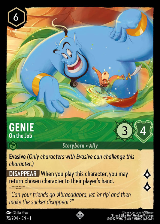 Genie - On the Job | The First Chapter #75 (Near Mint) | Disney Lorcana Single Australia (Near Mint)