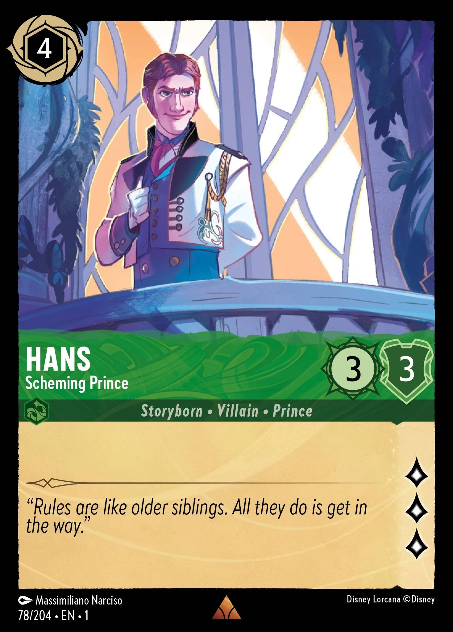 Hans - Scheming Prince | The First Chapter #78 (Near Mint) | Disney Lorcana Single Australia (Near Mint)
