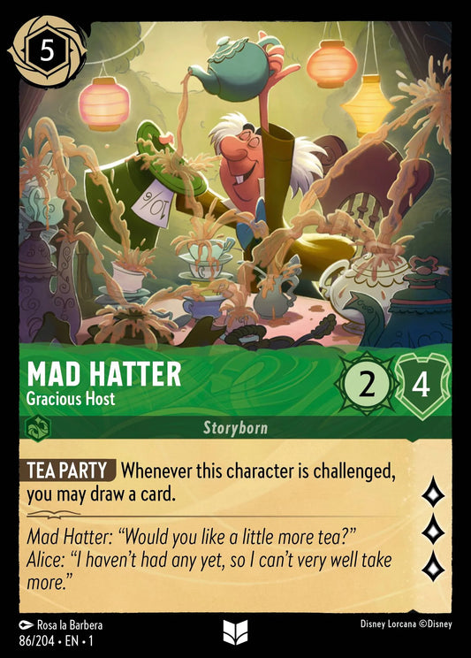 Mad Hatter - Gracious Host | The First Chapter #86 (Near Mint) | Disney Lorcana Single Australia (Near Mint)