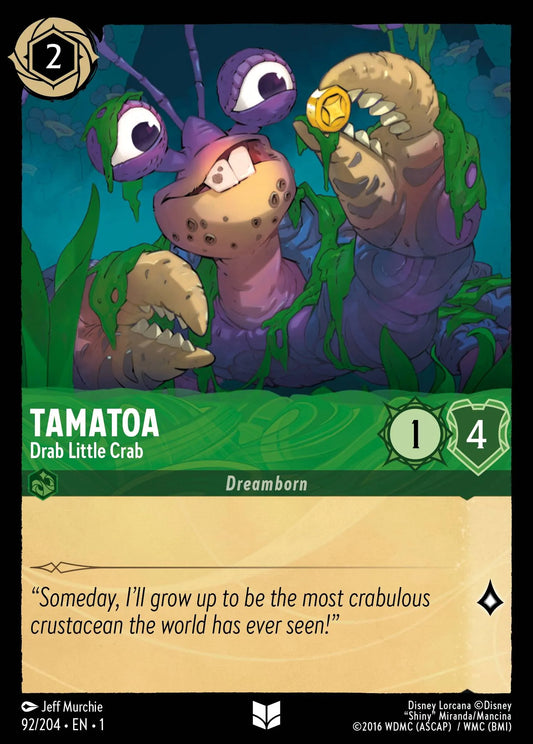 Tamatoa - Drab Little Crab | The First Chapter #92 (Near Mint Foil) | Disney Lorcana Single Australia (Near Mint)