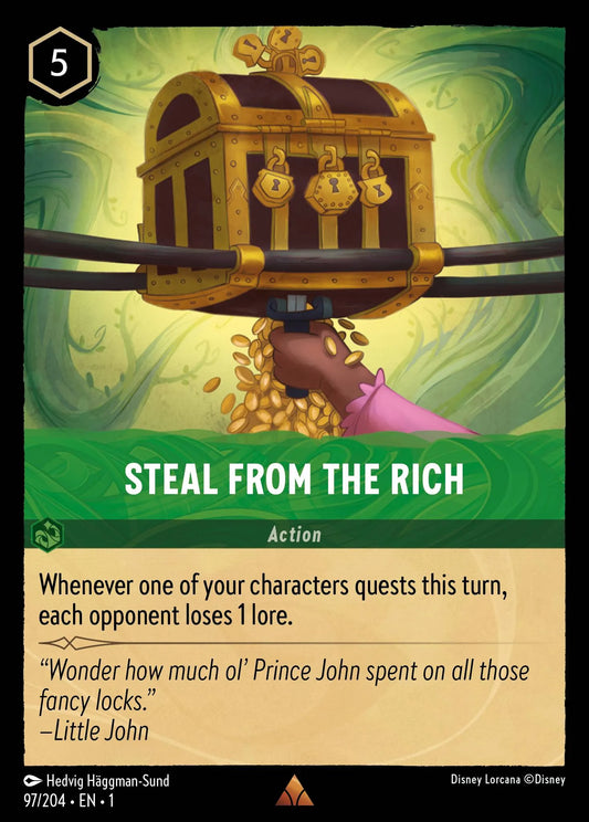 Steal from the Rich | The First Chapter #97 (Near Mint Foil) | Disney Lorcana Single Australia (Near Mint)