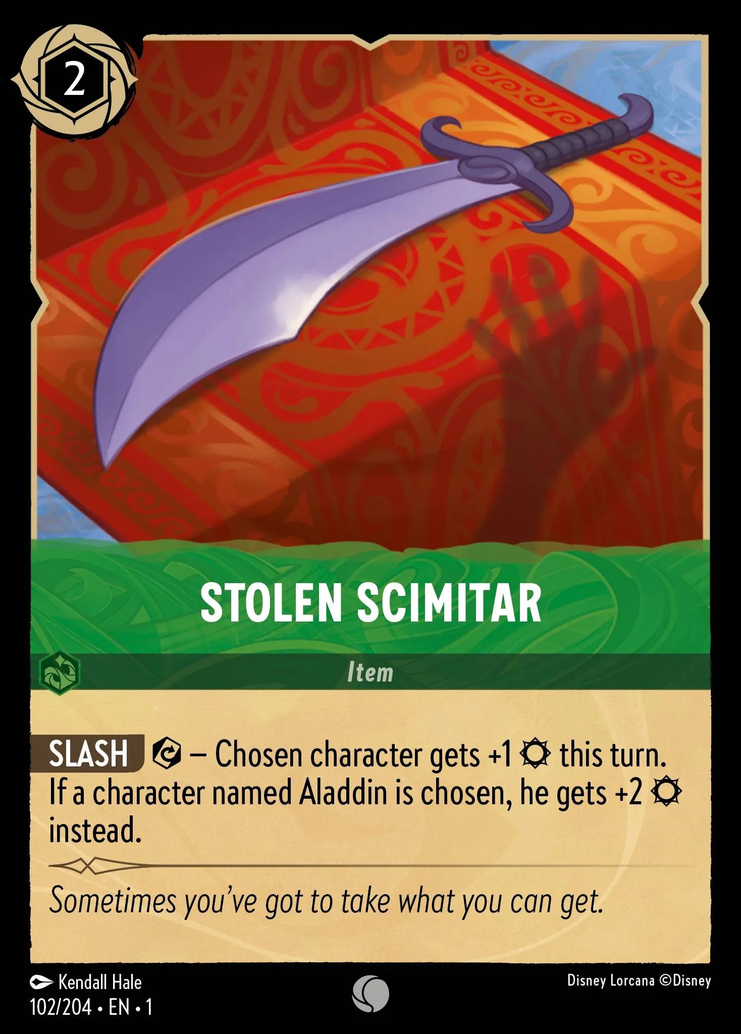 Stolen Scimitar | The First Chapter #102 (Near Mint) | Disney Lorcana Single Australia (Near Mint)
