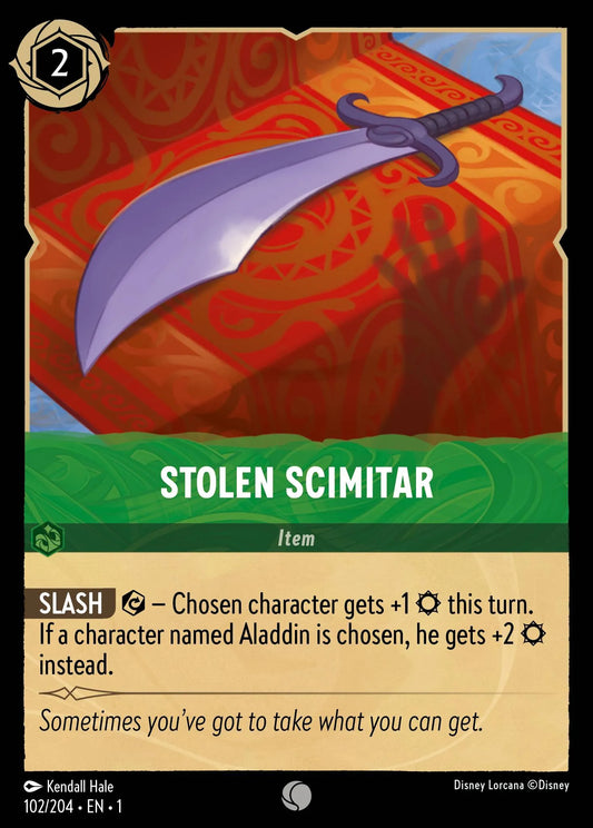 Stolen Scimitar | The First Chapter #102 (Near Mint) | Disney Lorcana Single Australia (Near Mint)