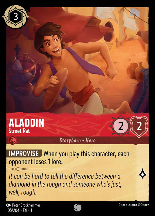 Aladdin - Street Rat | The First Chapter #105 (Near Mint Foil) | Disney Lorcana Single Australia (Near Mint)