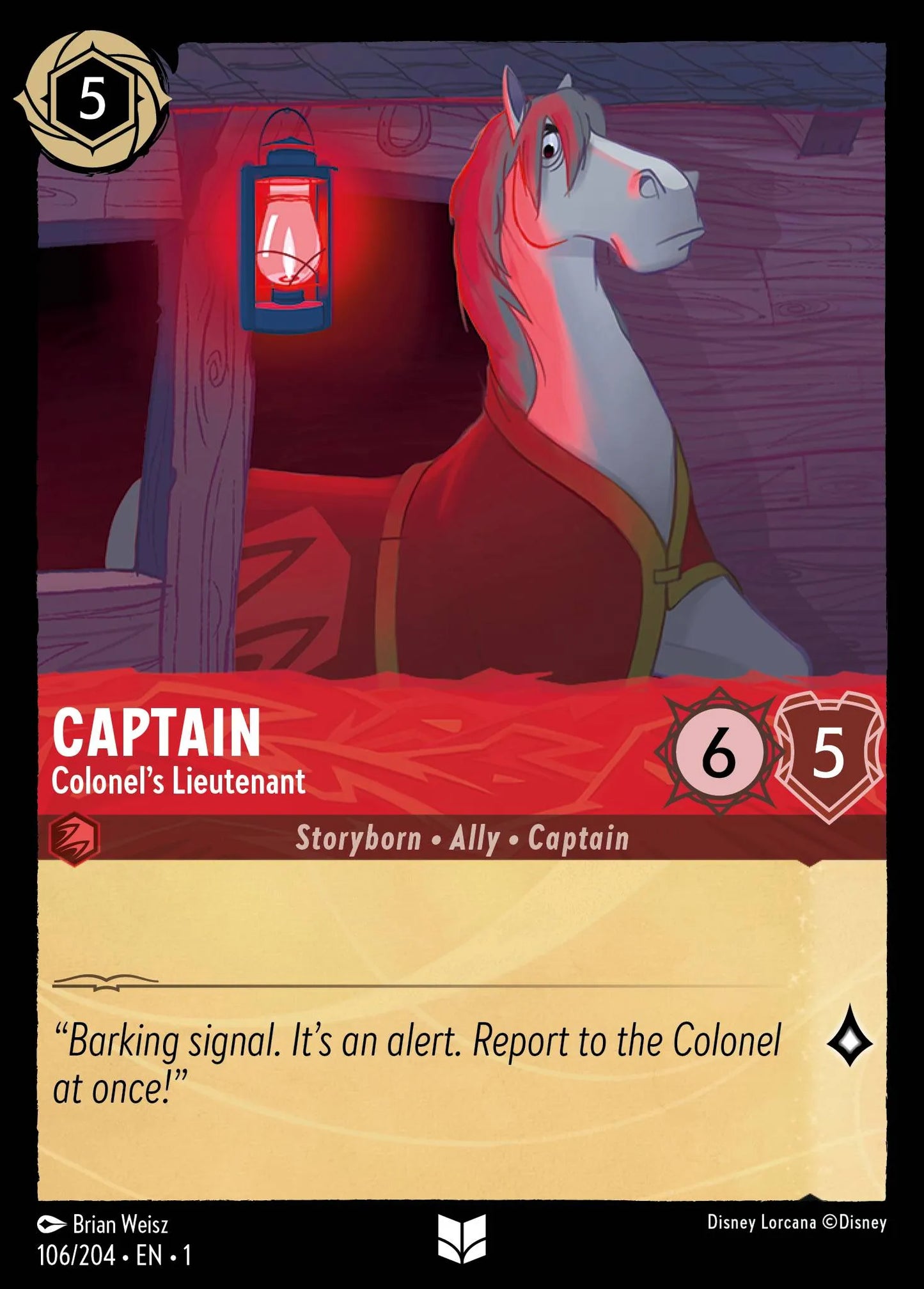 Captain - Colonel’s Lieutenant | The First Chapter #106 (Near Mint) | Disney Lorcana Single Australia (Near Mint)