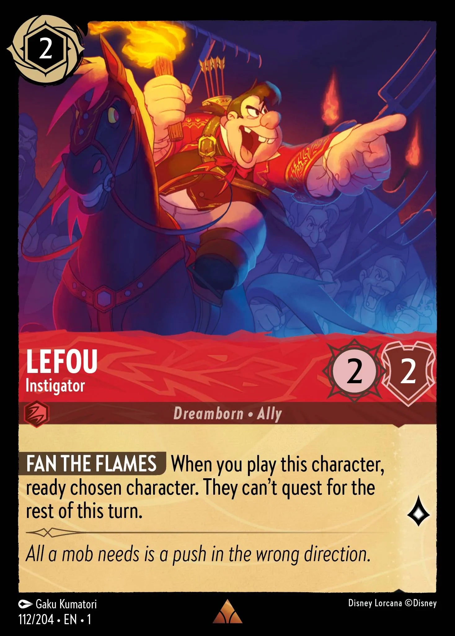 LeFou - Instigator | The First Chapter #112 (Near Mint Foil) | Disney Lorcana Single Australia (Near Mint)