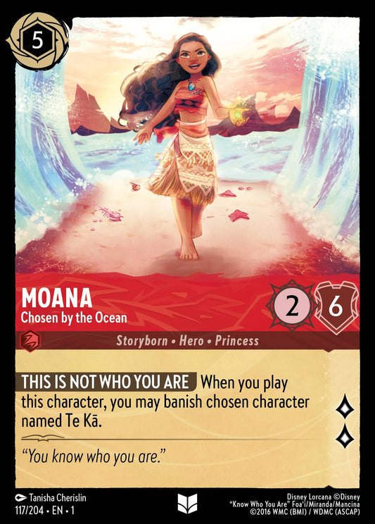 Moana - Chosen by the Ocean | The First Chapter #117 (Near Mint) | Disney Lorcana Single Australia (Near Mint)