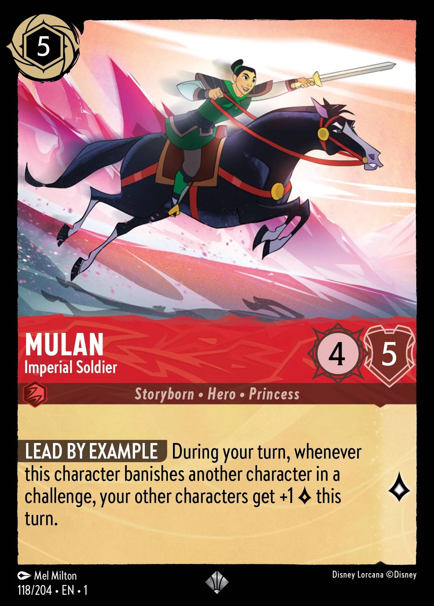 Mulan - Imperial Soldier | The First Chapter #118 (Near Mint Foil) | Disney Lorcana Single Australia (Near Mint)