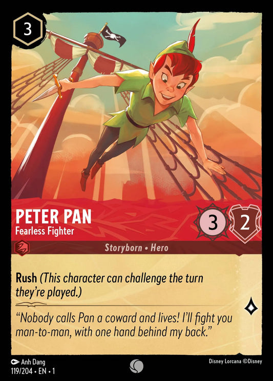 Peter Pan - Fearless Fighter | The First Chapter #119 (Near Mint) | Disney Lorcana Single Australia (Near Mint)