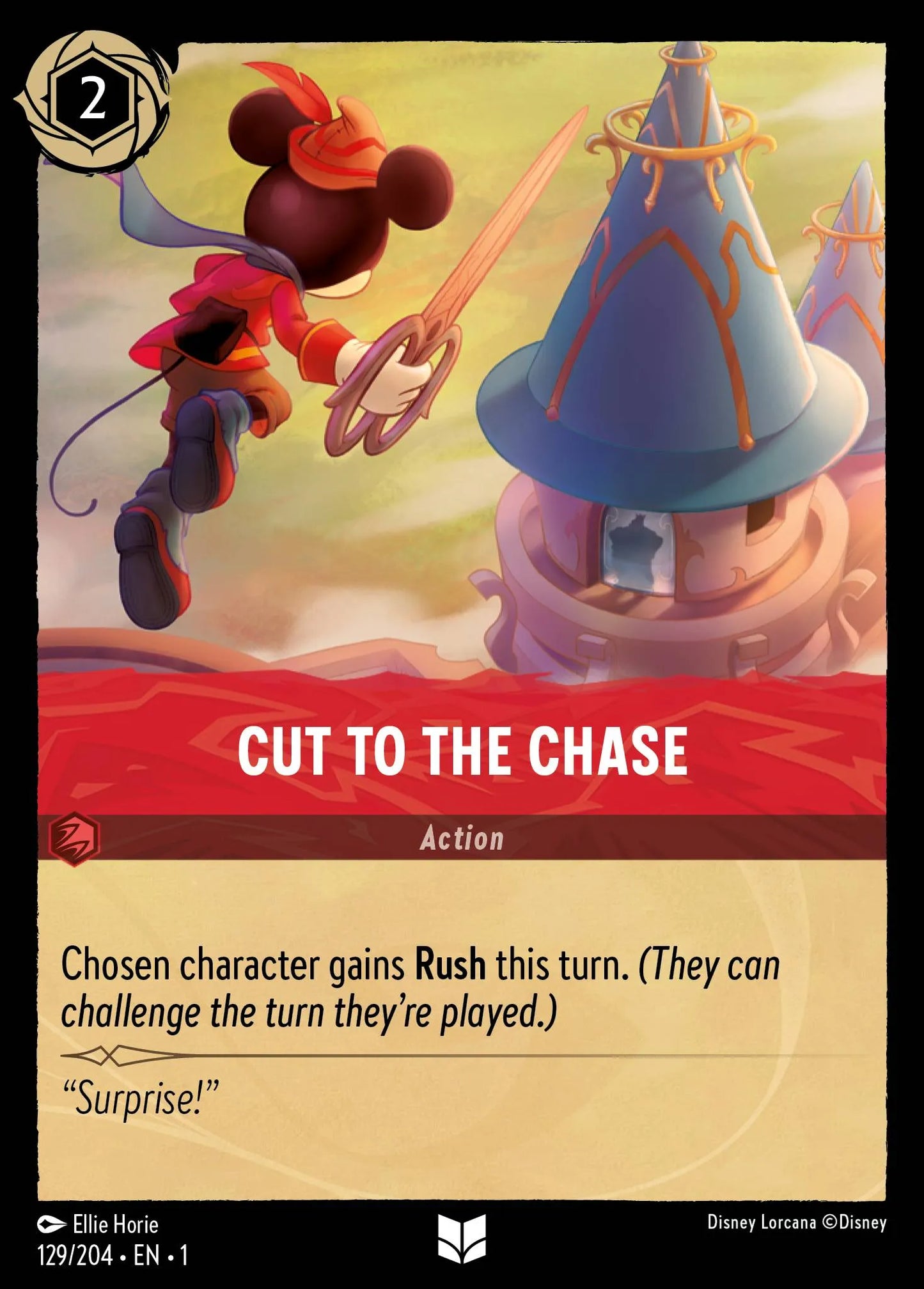 Cut to the Chase | The First Chapter #129 (Near Mint Foil) | Disney Lorcana Single Australia (Near Mint)