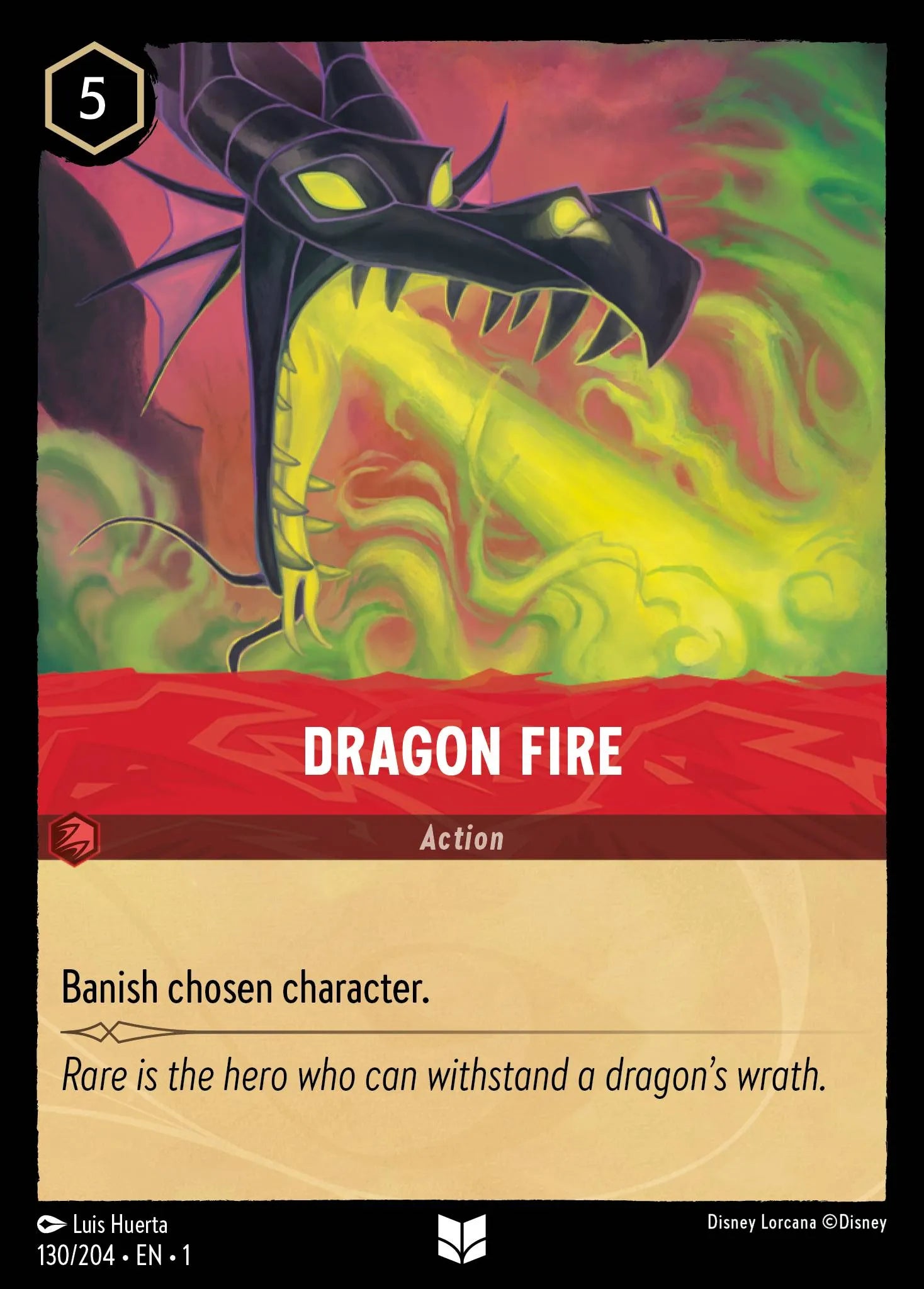 Dragon Fire | The First Chapter #130 (Near Mint Foil) | Disney Lorcana Single Australia (Near Mint)