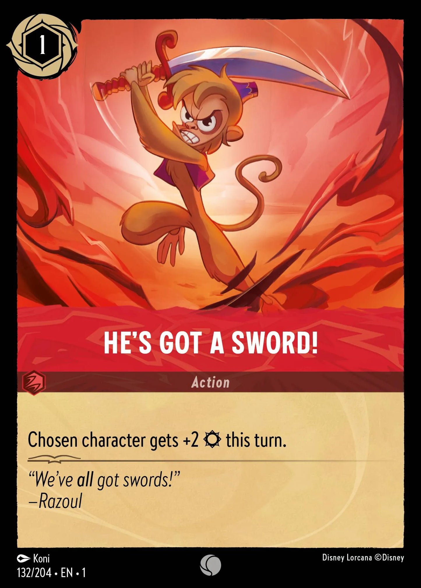 He's Got a Sword! | The First Chapter #132 (Near Mint) | Disney Lorcana Single Australia (Near Mint)