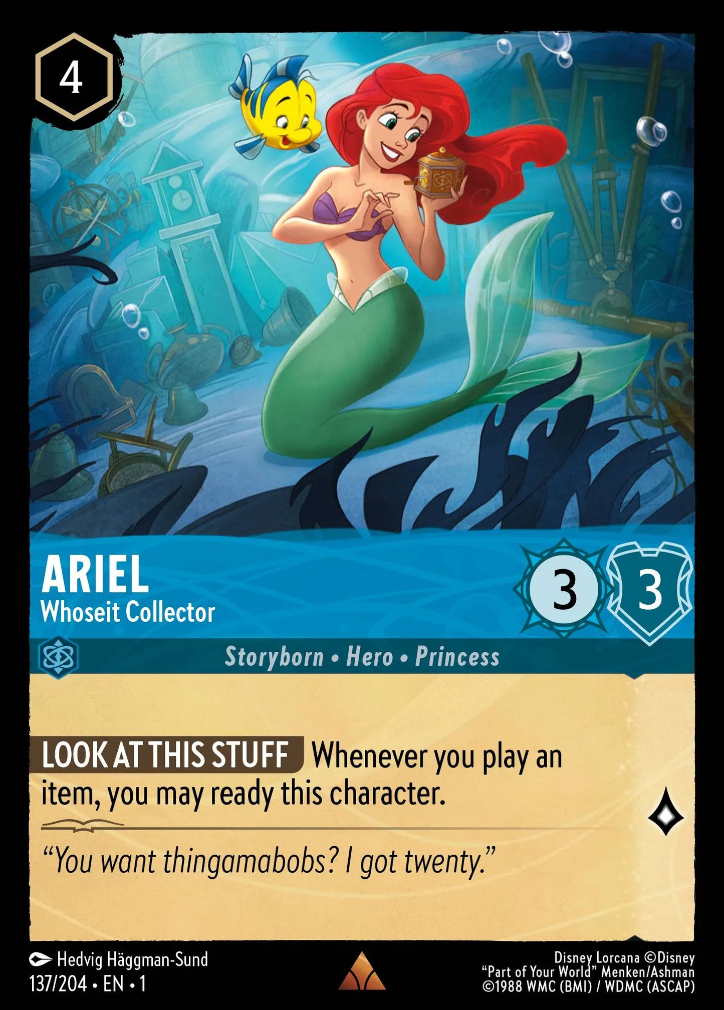 Ariel - Whoseit Collector | The First Chapter #137 (Near Mint) | Disney Lorcana Single Australia (Near Mint)