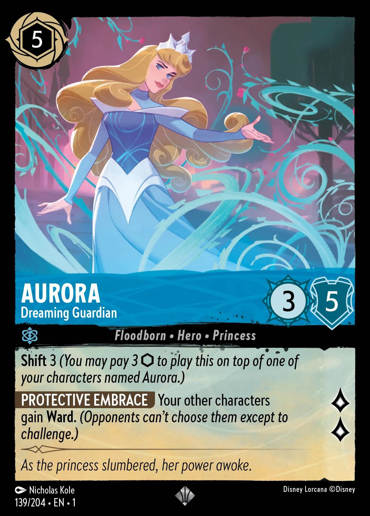Aurora - Dreaming Guardian | The First Chapter #139 (Near Mint) | Disney Lorcana Single Australia (Near Mint)