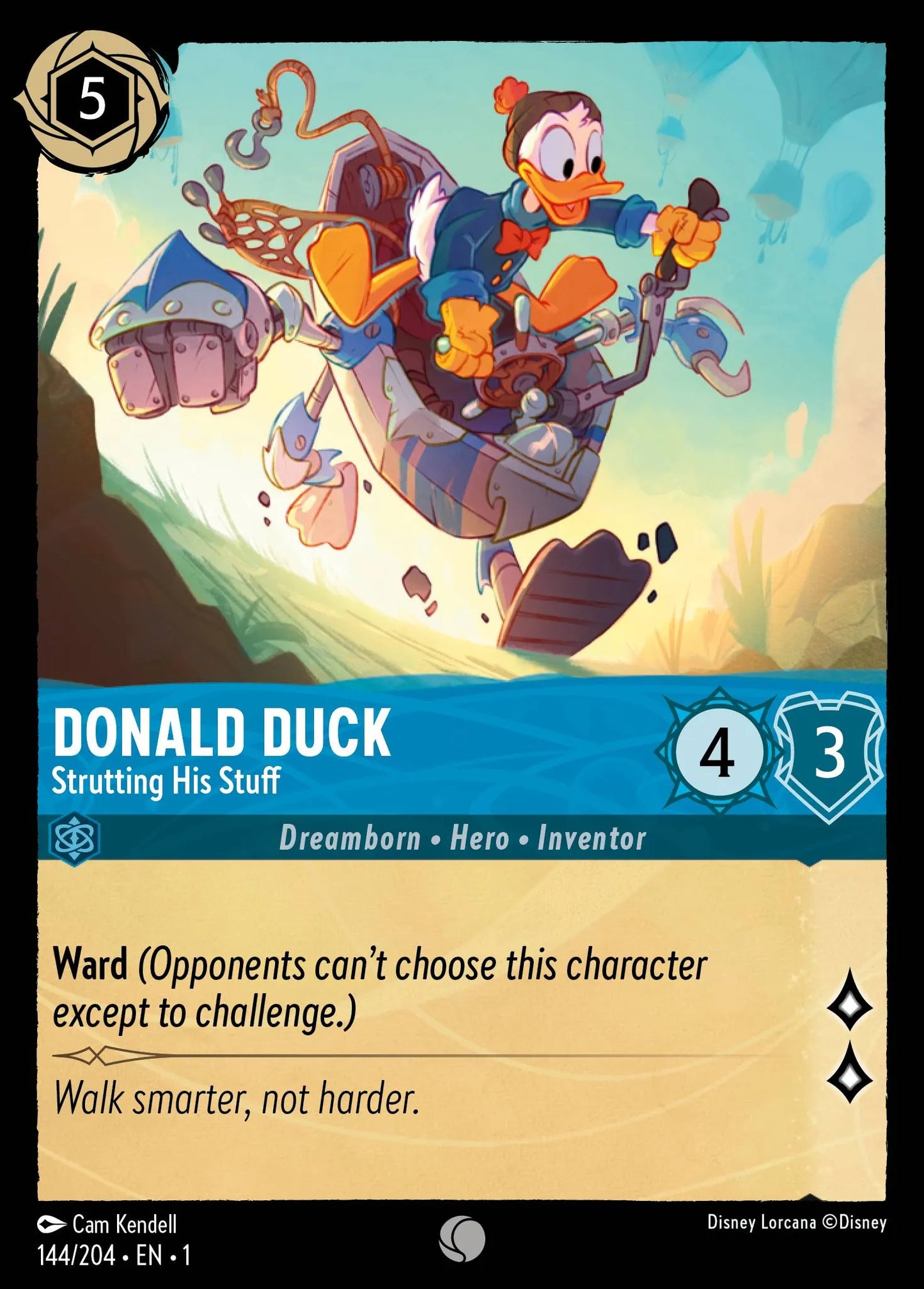 Donald Duck - Strutting His Stuff | The First Chapter #144 (Near Mint Foil) | Disney Lorcana Single Australia (Near Mint)