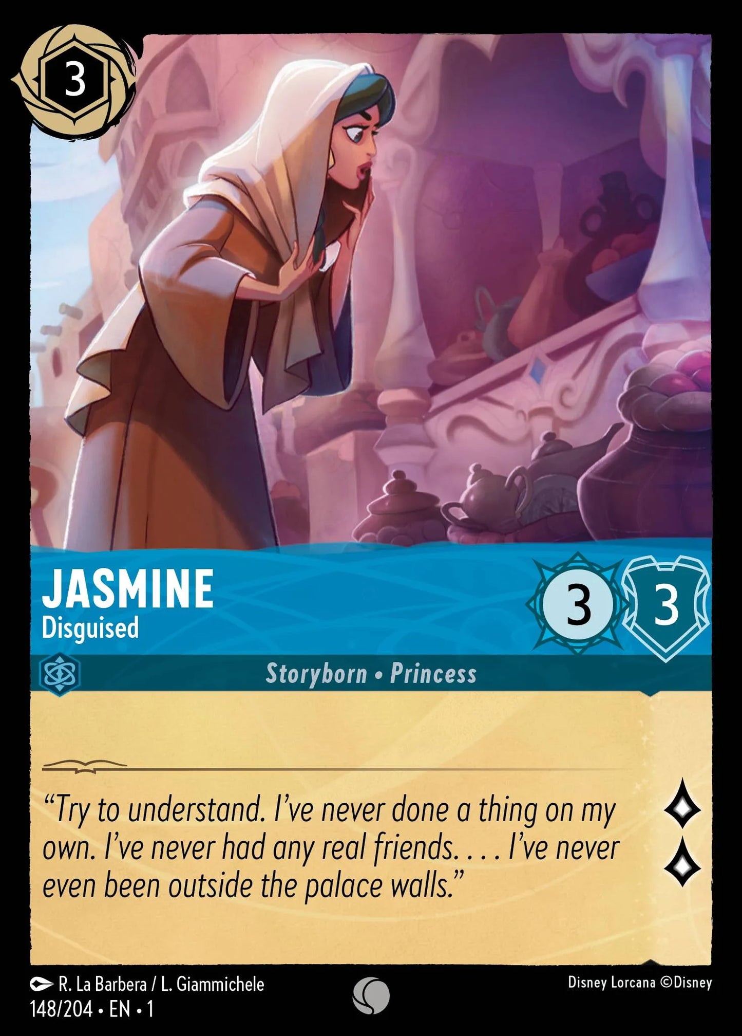 Jasmine - Disguised | The First Chapter #148 (Near Mint) | Disney Lorcana Single Australia (Near Mint)