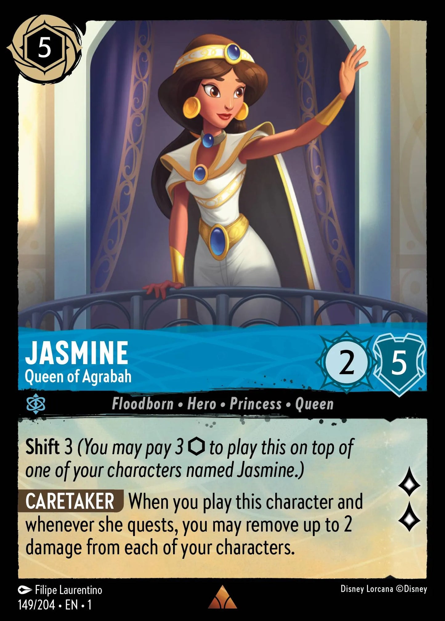 Jasmine - Queen of Agrabah | The First Chapter #149 (Near Mint) | Disney Lorcana Single Australia (Near Mint)