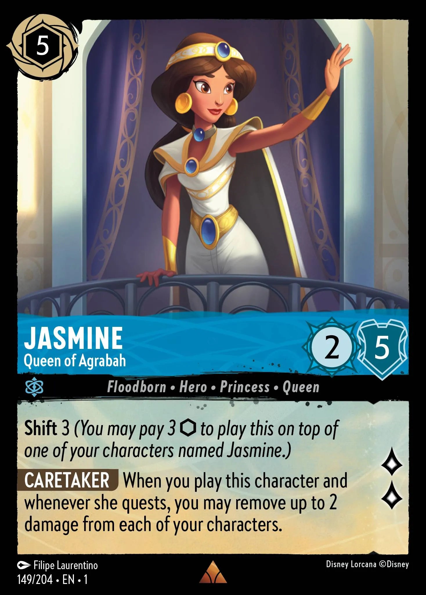Jasmine - Queen of Agrabah | The First Chapter #149 (Near Mint) | Disney Lorcana Single Australia (Near Mint)