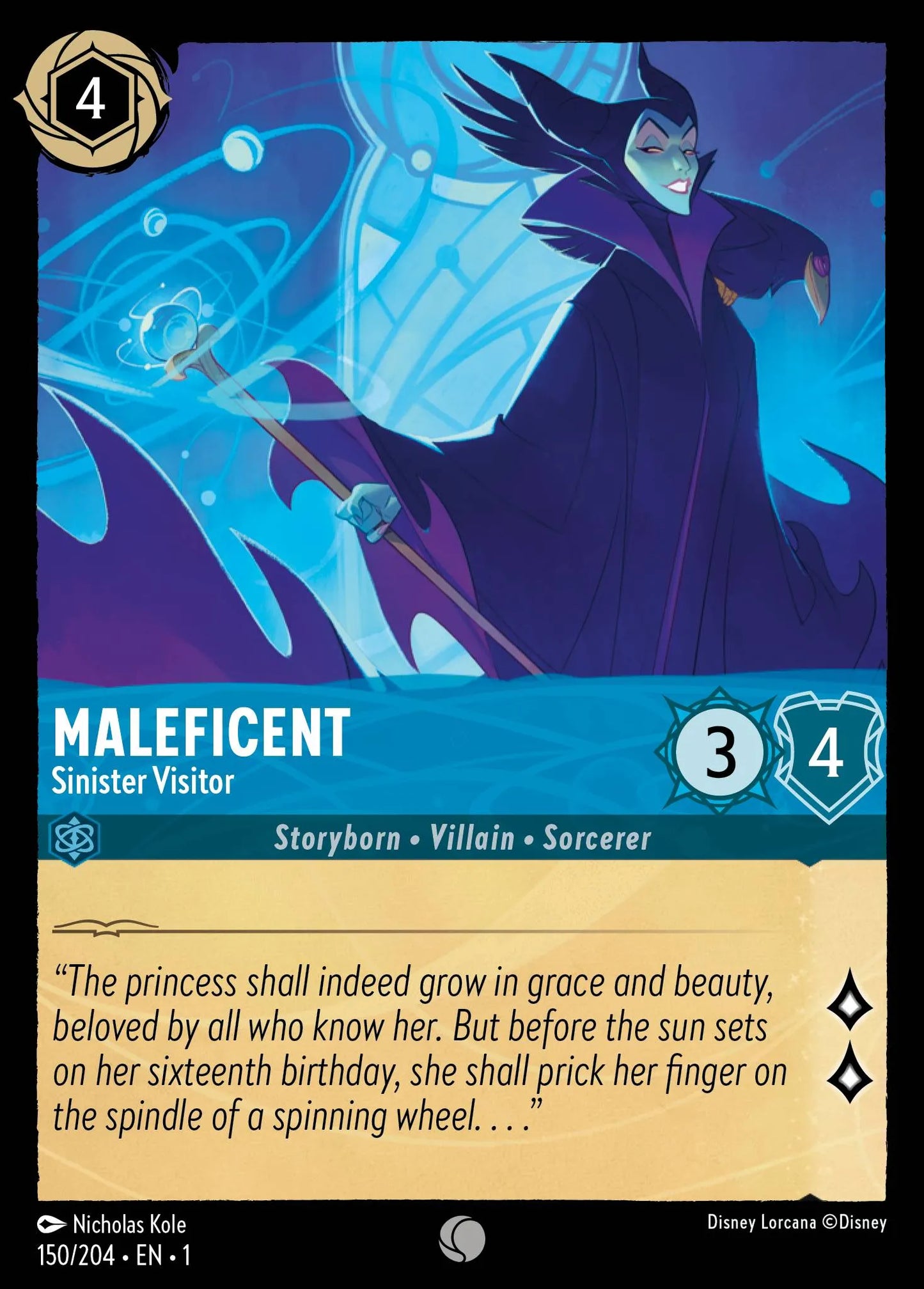 Maleficent - Sinister Visitor | The First Chapter #150 (Near Mint Foil) | Disney Lorcana Single Australia (Near Mint)