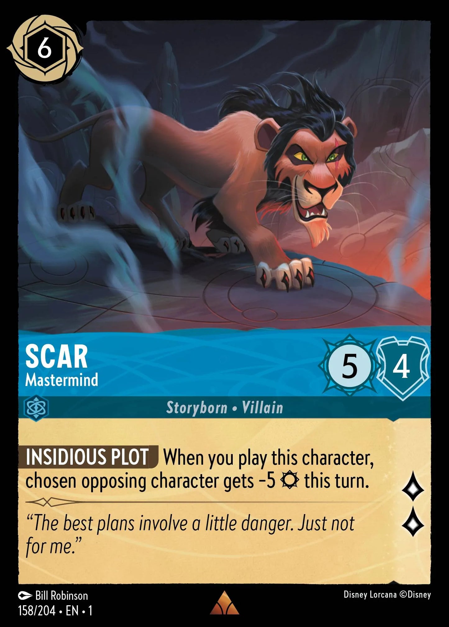 Scar - Mastermind | The First Chapter #158 (Near Mint) | Disney Lorcana Single Australia (Near Mint)