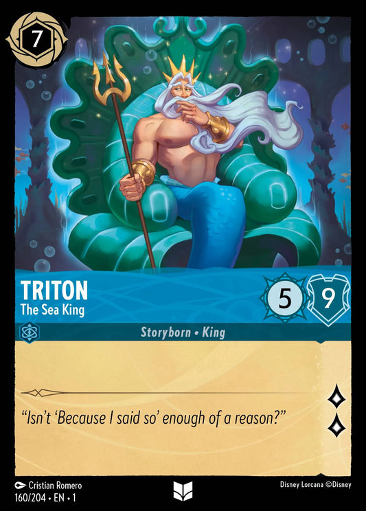 Triton - The Sea King | The First Chapter #160 (Near Mint) | Disney Lorcana Single Australia (Near Mint)