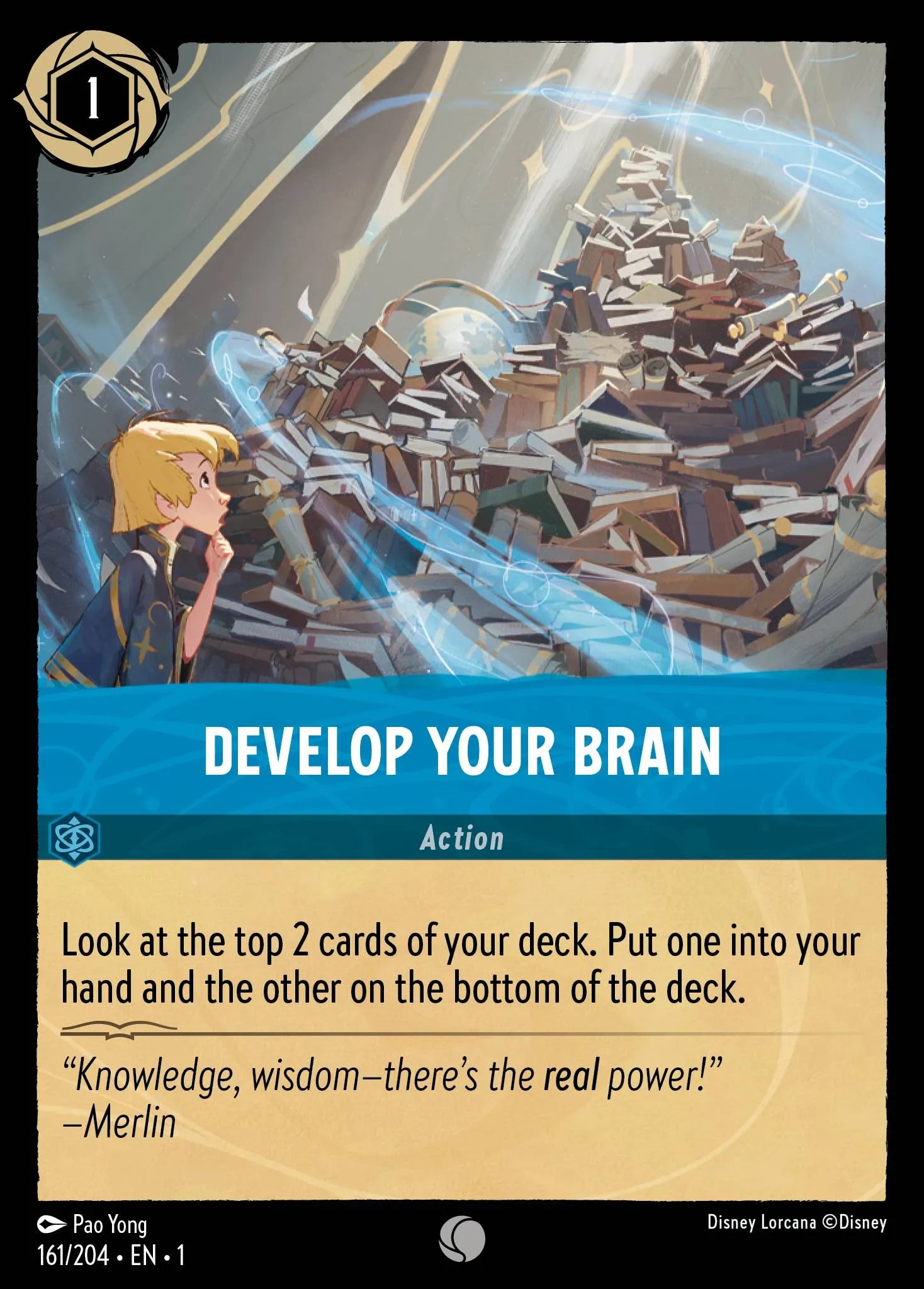 Develop Your Brain | The First Chapter #161 (Near Mint Foil) | Disney Lorcana Single Australia (Near Mint)