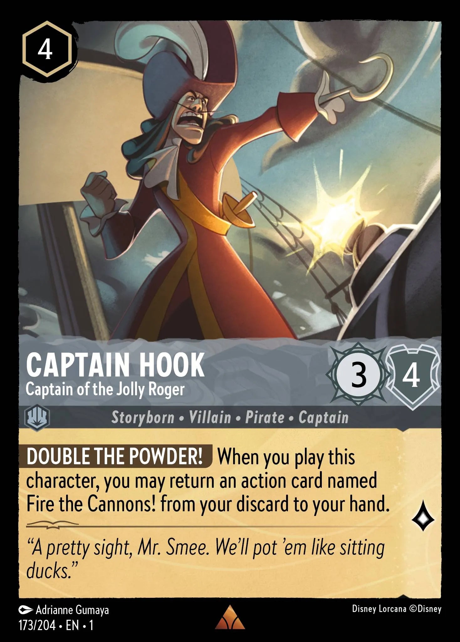 Captain Hook - Captain of the Jolly Roger | The First Chapter #173 (Near Mint) | Disney Lorcana Single Australia (Near Mint)