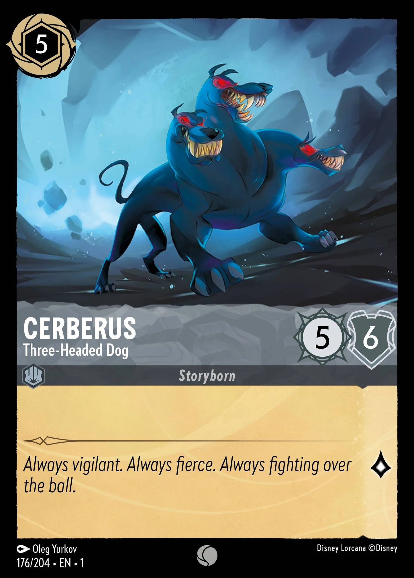 Cerberus - Three-Headed Dog | The First Chapter #176 (Near Mint Foil) | Disney Lorcana Single Australia (Near Mint)