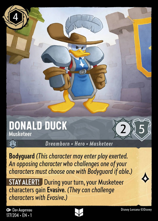 Donald Duck - Musketeer | The First Chapter #177 (Near Mint Foil) | Disney Lorcana Single Australia (Near Mint)