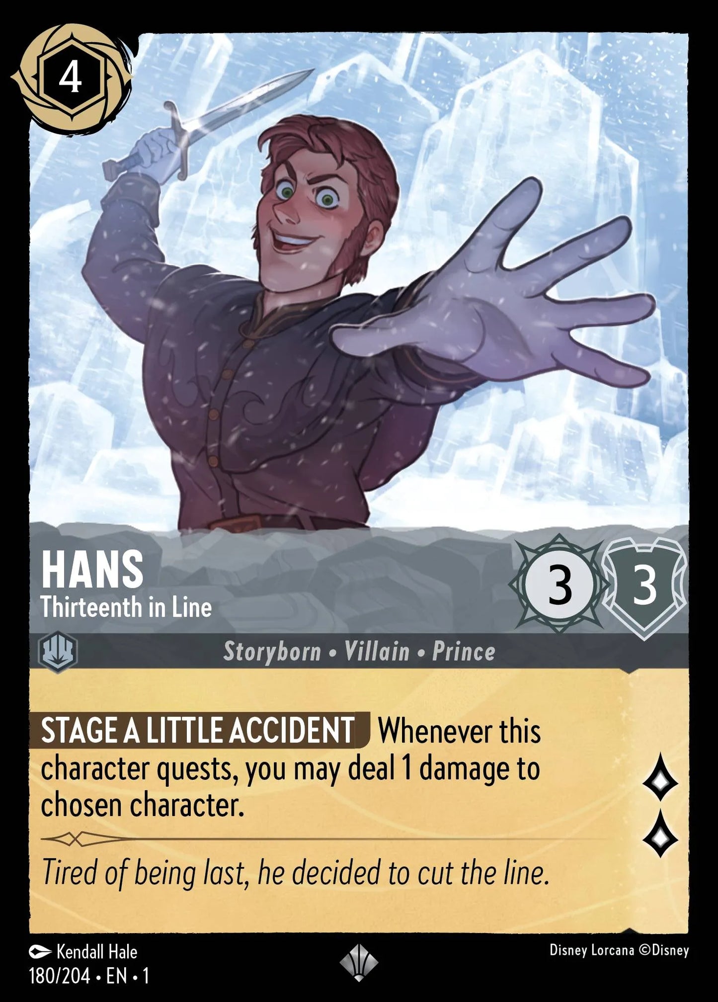 Hans - Thirteenth in Line | The First Chapter #180 (Near Mint Foil) | Disney Lorcana Single Australia (Near Mint)