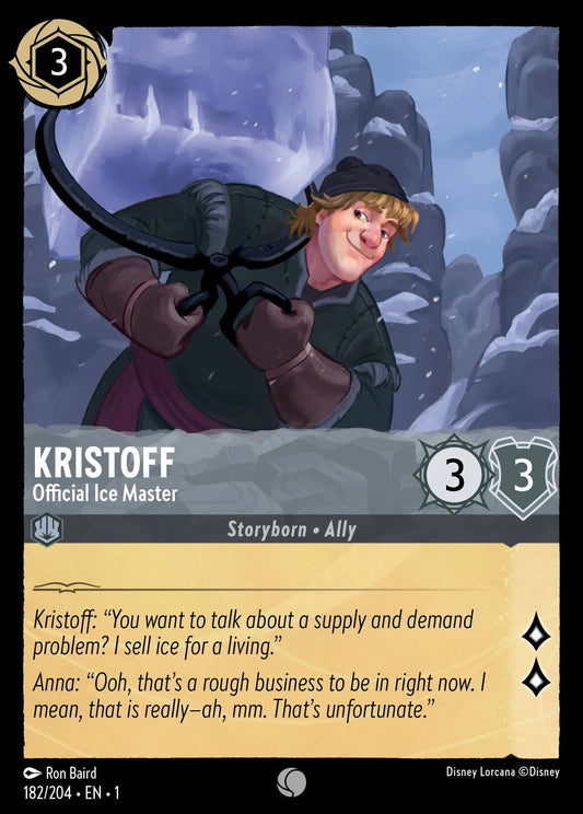 Kristoff - Official Ice Master | The First Chapter #182 (Near Mint Foil) | Disney Lorcana Single Australia (Near Mint)